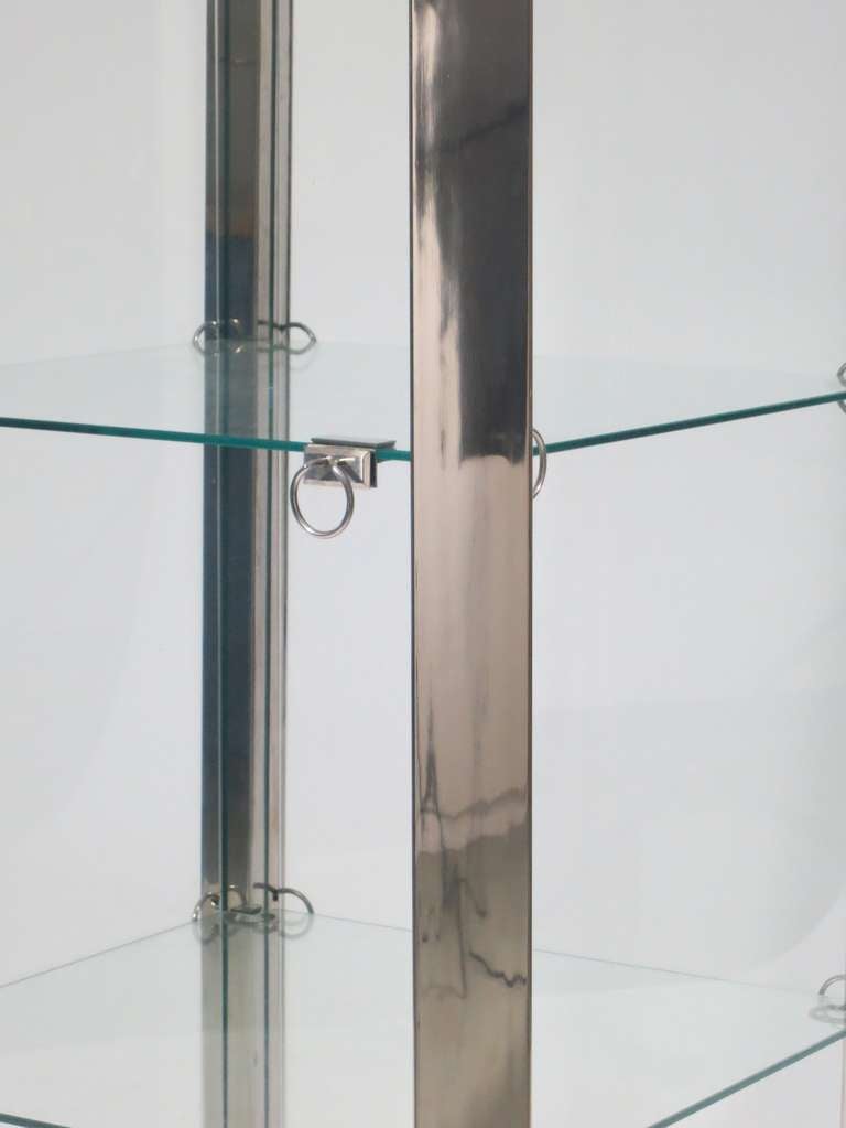 Vittorio Introini Glass Cabinet In Good Condition For Sale In Chicago, IL