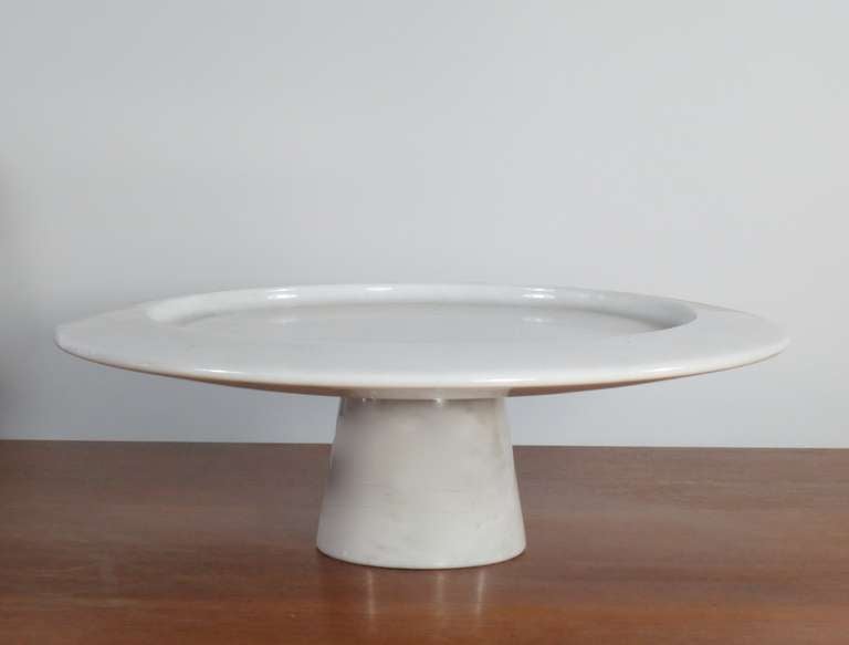 Late 20th Century Angelo Mangiarotti Platter, Bowl and Vase For Sale