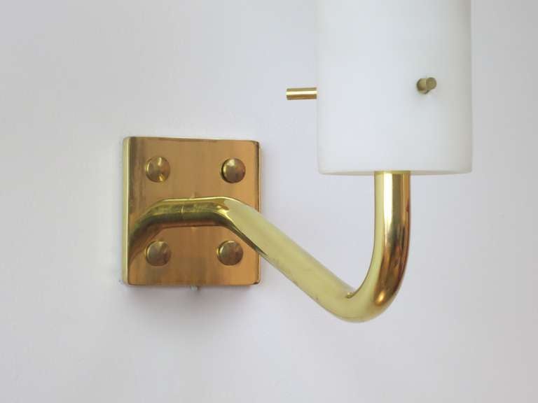 Brass Ignazio Gardella LP 12A Wall Sconces For Sale