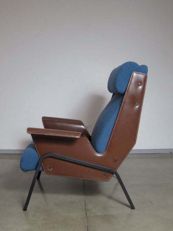 Gustavo Pulitzer
Alba Lounge Chair
Italy, 1959
Manufactured by Arflex
leather, upholstery, enameled steel
32 w x 31 d x 36 h inches