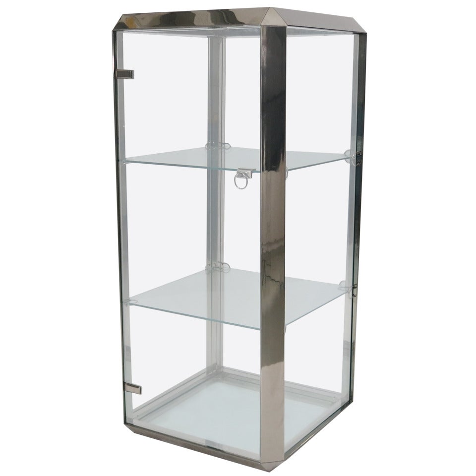 Vittorio Introini Glass Cabinet For Sale