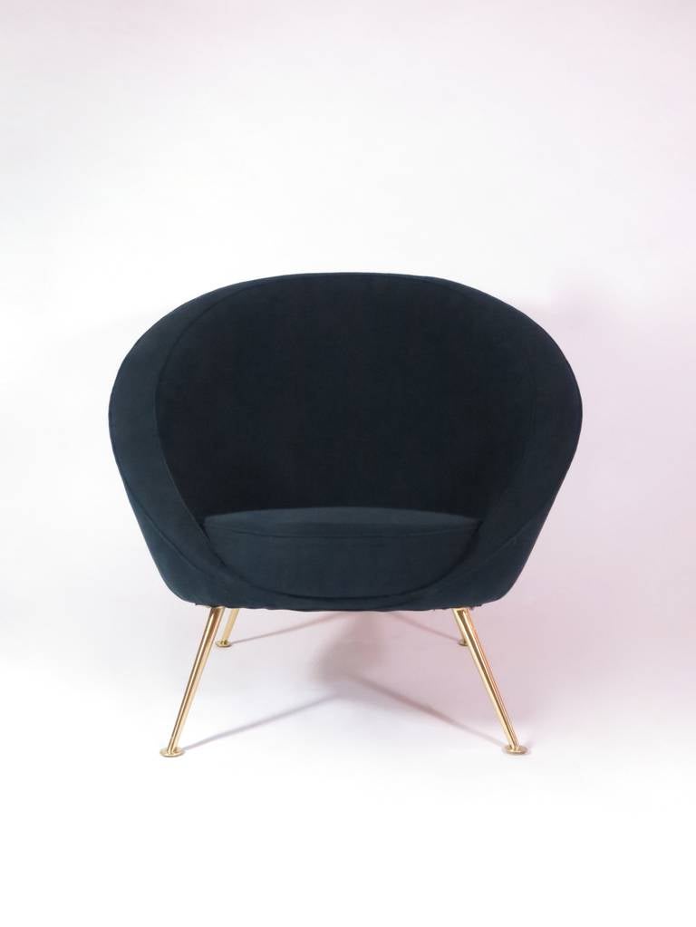 Italian Ico Parisi Rare Egg Chair Model No. 813