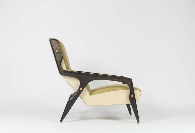 Gio Ponti Armchair from the Hotel Parco dei Principi, Rome In Good Condition In Chicago, IL