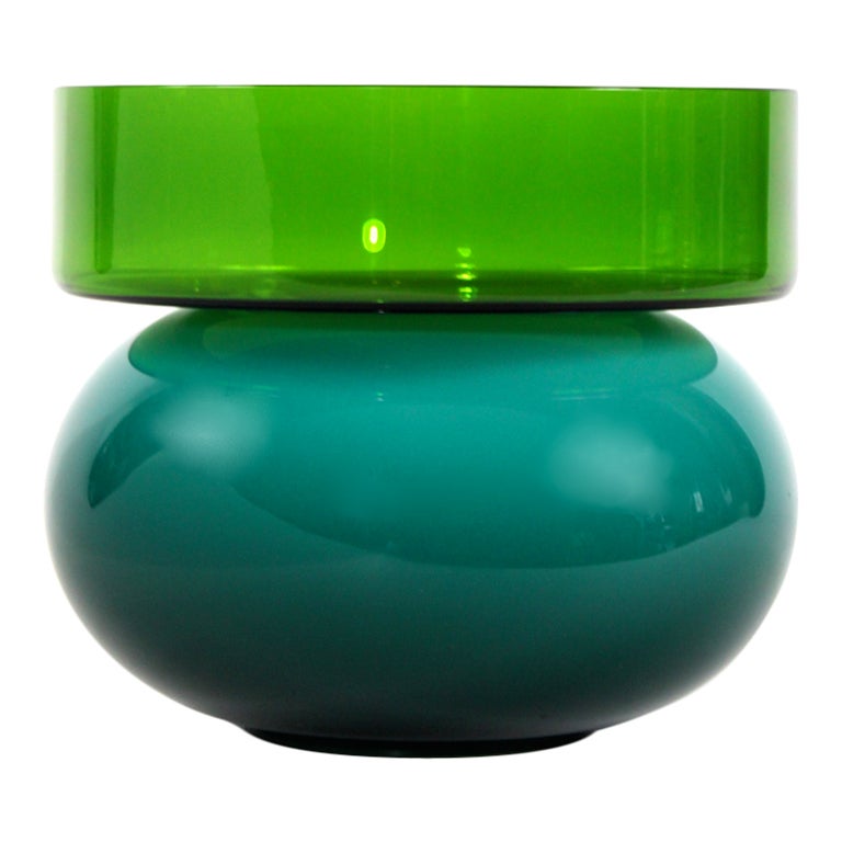 Ettore Sottsass Puzzle green and green Vase