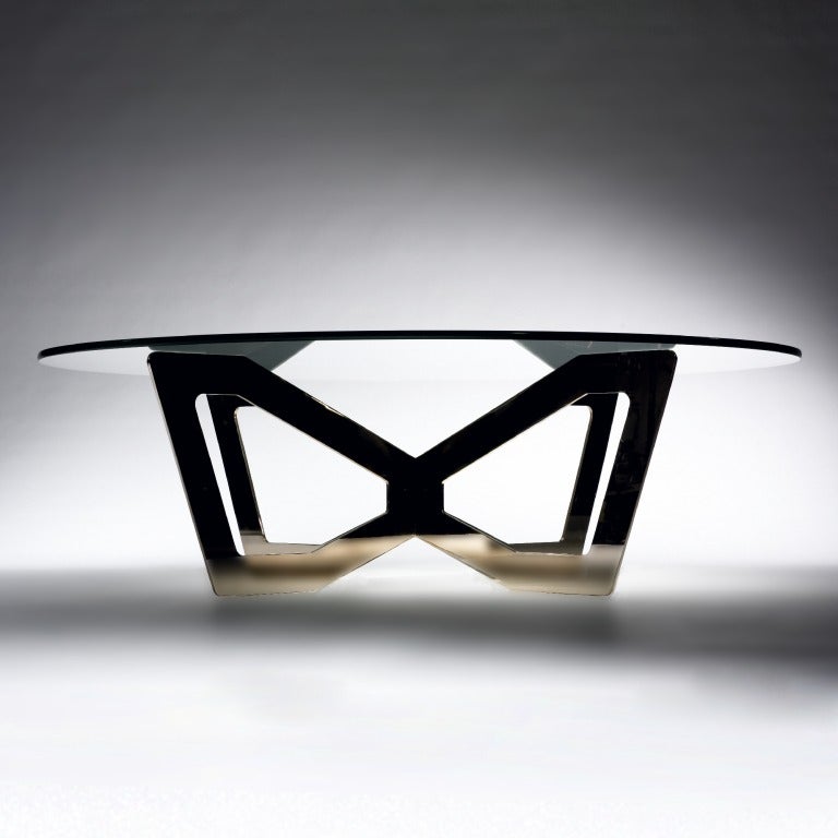Jonathan Nesci
H1 Bronze Coffee Table, Limited Edition of 8 + 2 A.P
United States, 2012
Manufactured by Casati/HALE
mirror-polished bronze, glass
48 w x 48 d x 16 h inches