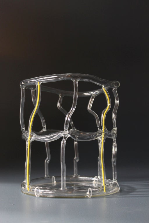 Andrea Branzi
Yellow Canaries, basket in blown glass by Andrea Branzi 