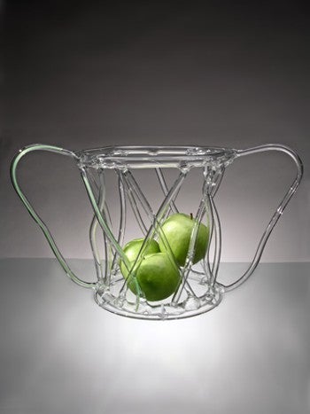 Italian Basket Green Canaries by Andrea Branzi For Sale