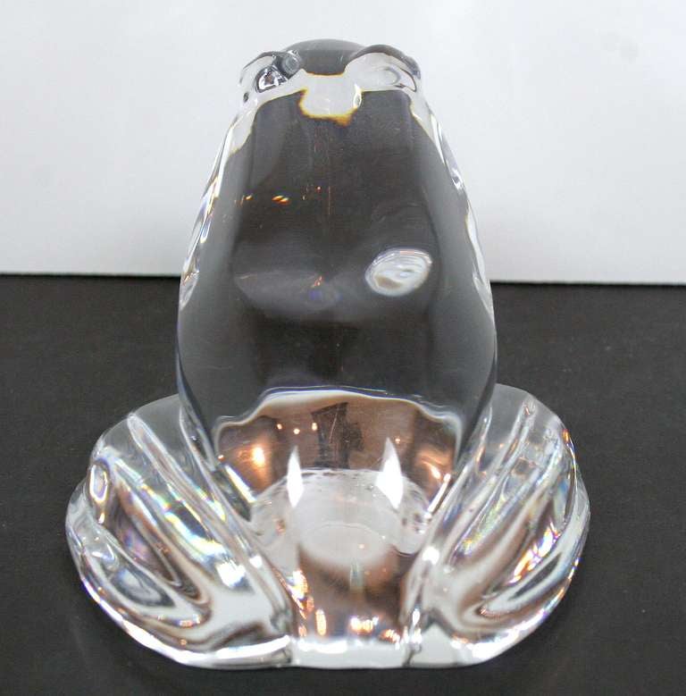 Baccarat Crystal Frog In Excellent Condition In New York, NY