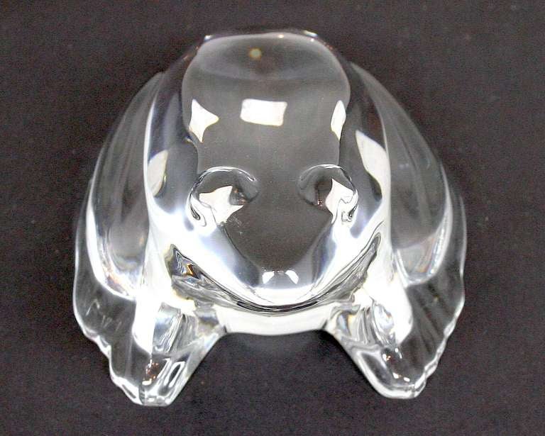 French Baccarat Crystal Frog