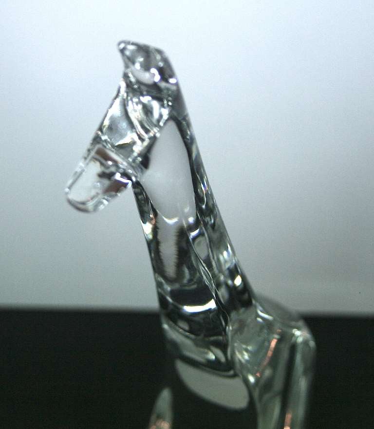 Baccarat Crystal Giraffe In Excellent Condition In New York, NY
