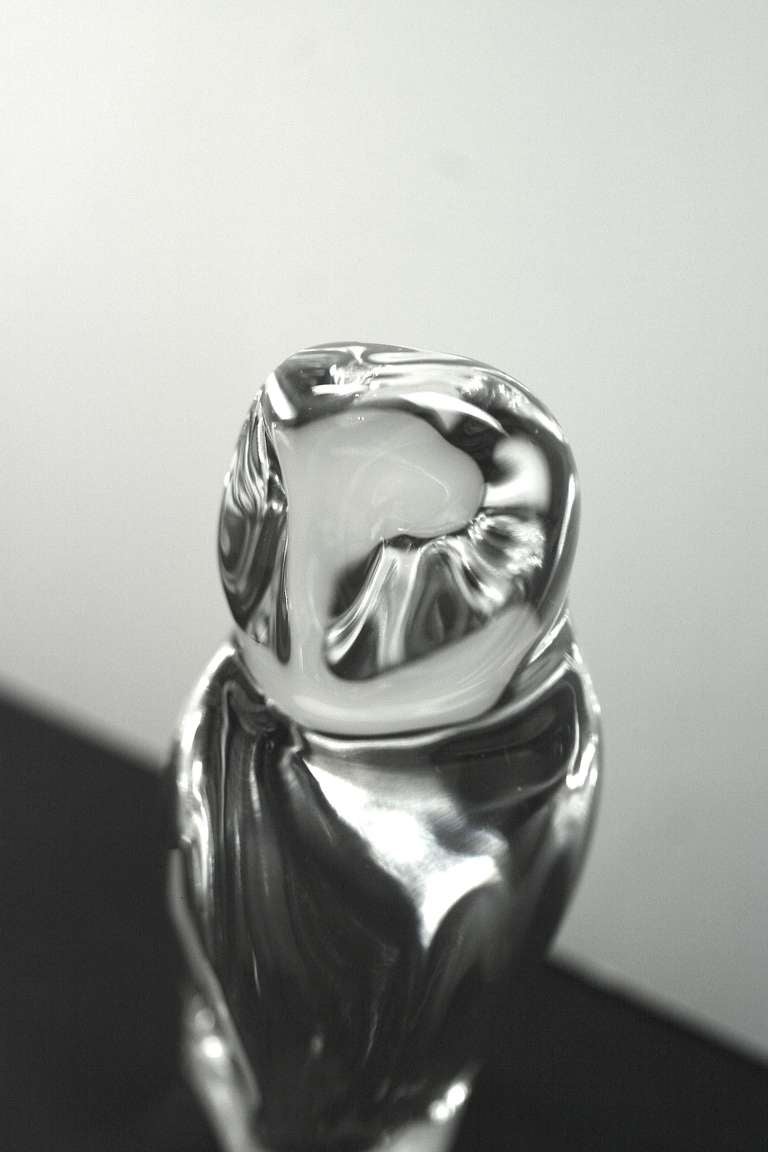 20th Century Baccarat Crystal Owl