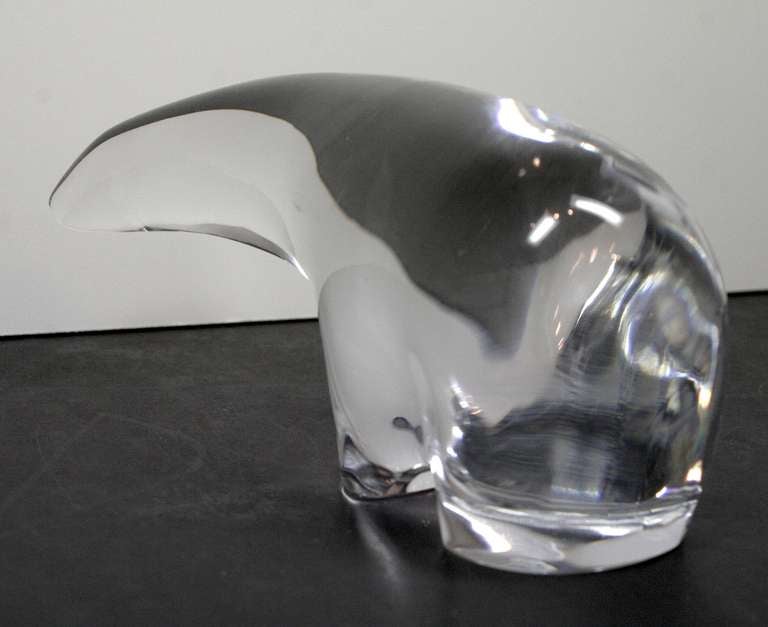 French Baccarat Crystal Polar Bear