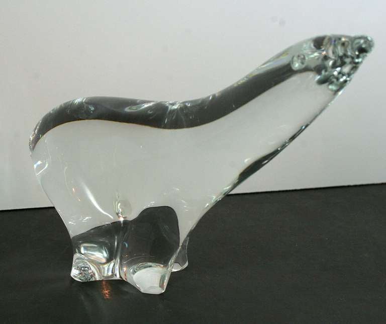 Baccarat crystal seal. Please look at our other listings for more Baccarat animals.