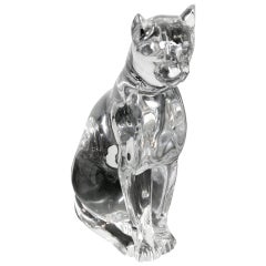 Baccarat Crystal Egyptian Cat