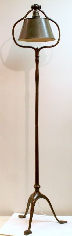 Tiffany Studios Patinated Bronze Floor Lamp #423