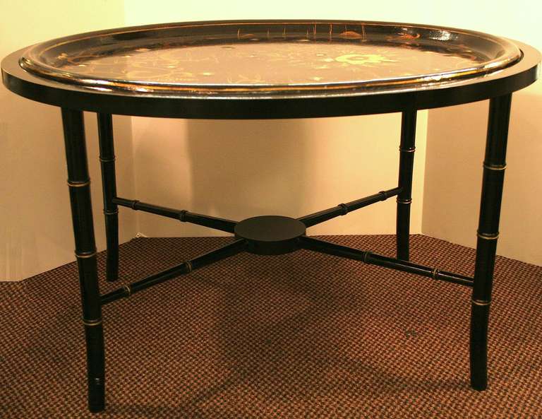1920's Coffee Table With Removable Tray