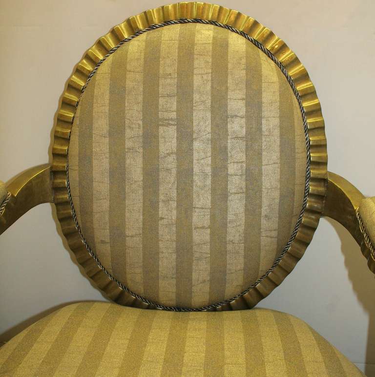 Wood Set of Four Donghia Grande Flute Chairs  For Sale