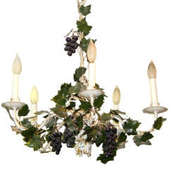 Grape tole chandelier