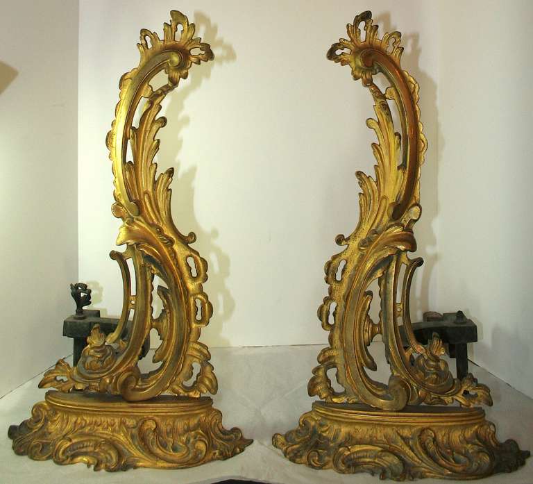 Bronze Chenets