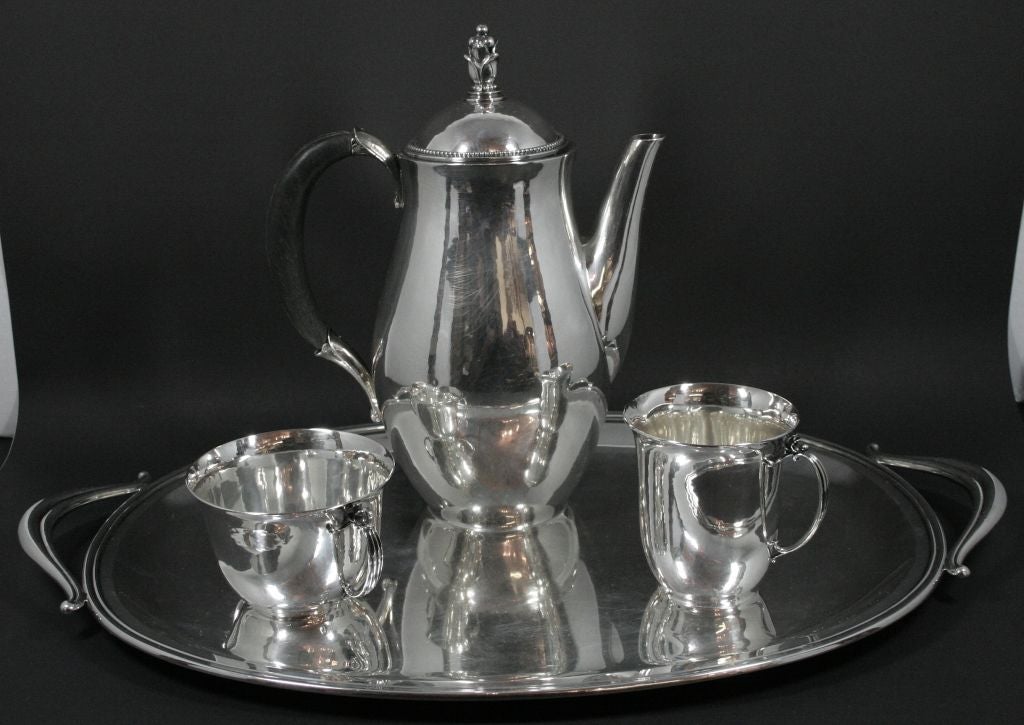Georg Jensen Coffee Service 456  &  Svend Toxvaerd Oval Tray