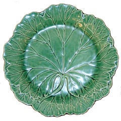 Set of 12 Wedgwood Majolica Leaf Plates