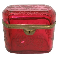 Vintage Red Dresser Box