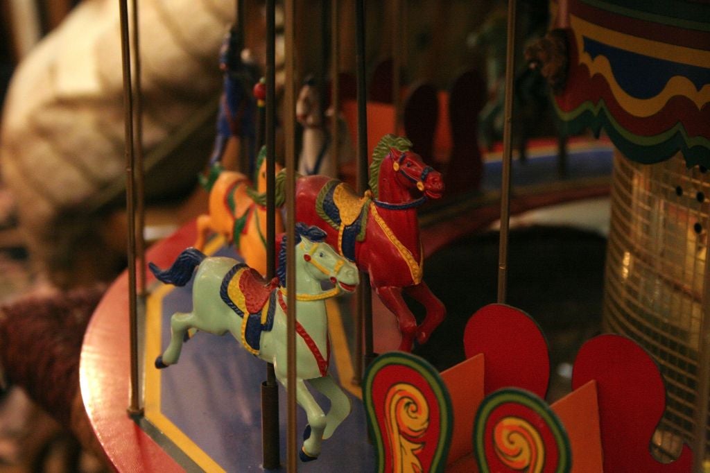 vintage musical carousel