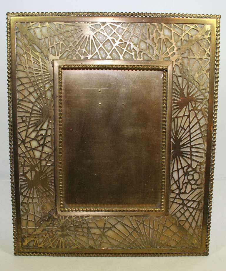 Tiffany Studios Bronze "Pine Needle" Frame