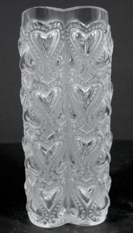 French Lalique Amour Vase