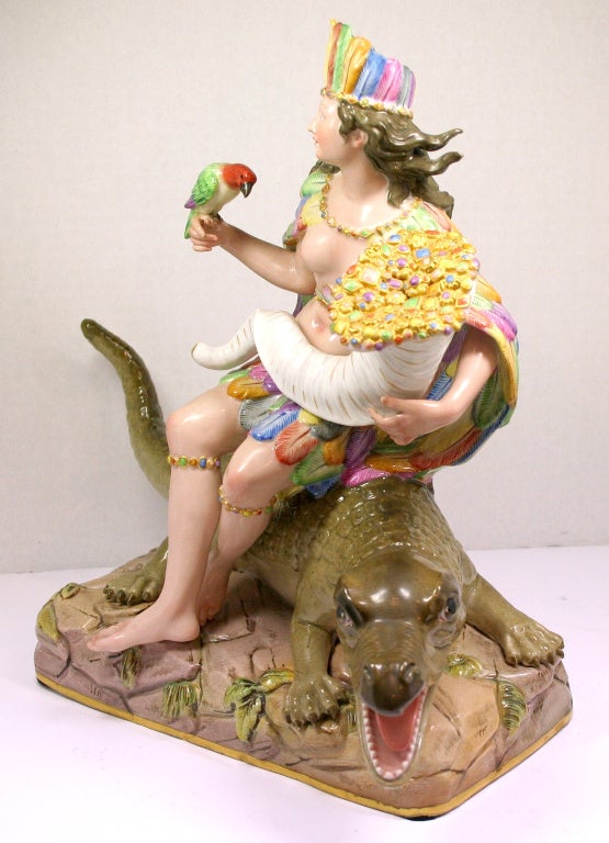 Meissen's America from the Continent Series In Excellent Condition In New York, NY