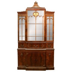 Chippendale Style China Cabinet Desk
