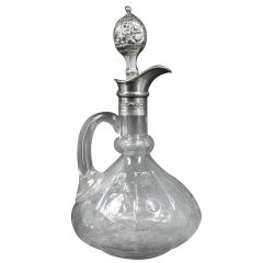 Vintage Silver and Crystal Decanter