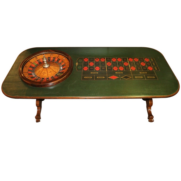 Antique George Mason Roulette Table