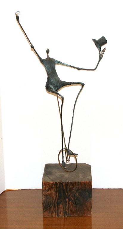 American Modernist Sculpture, Man On A Unicycle