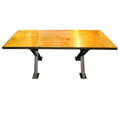 Vintage French Industrial Table
