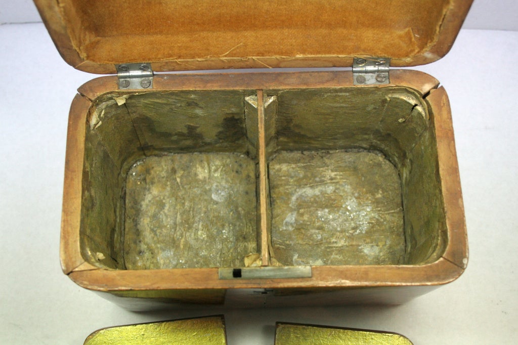 Regency Tortoiseshell Tea Caddy In Fair Condition In New York, NY
