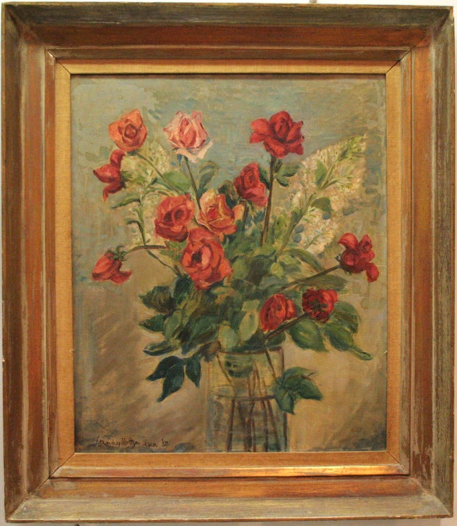 Oil on Canvas of Still Life by Fanny Holtzmann