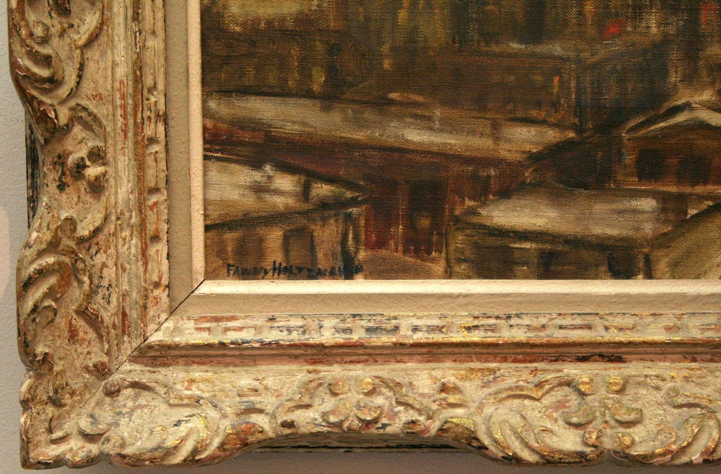 American Fanny Holtzmann Oil on Canvas For Sale