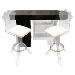 Lucite Bar Set
