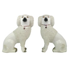 Vintage Old Staffordshire Ware Dogs