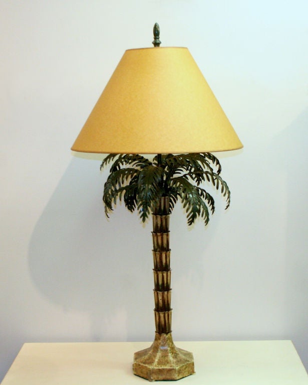 What a great pair of lamps.  Great fun and very adaptable for many uses.  Hand painted tole, use these to create your own desert island at home.  Be creative.