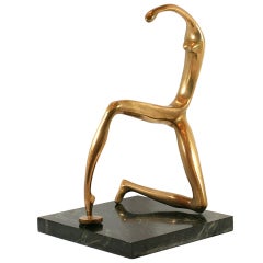 Vintage Reclining Figure Bronze by Manuel Carbonell from an Edition of 3