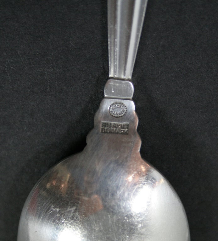 Georg Jensen Acorn Sterling Silver Flatware Service for Twelve 1