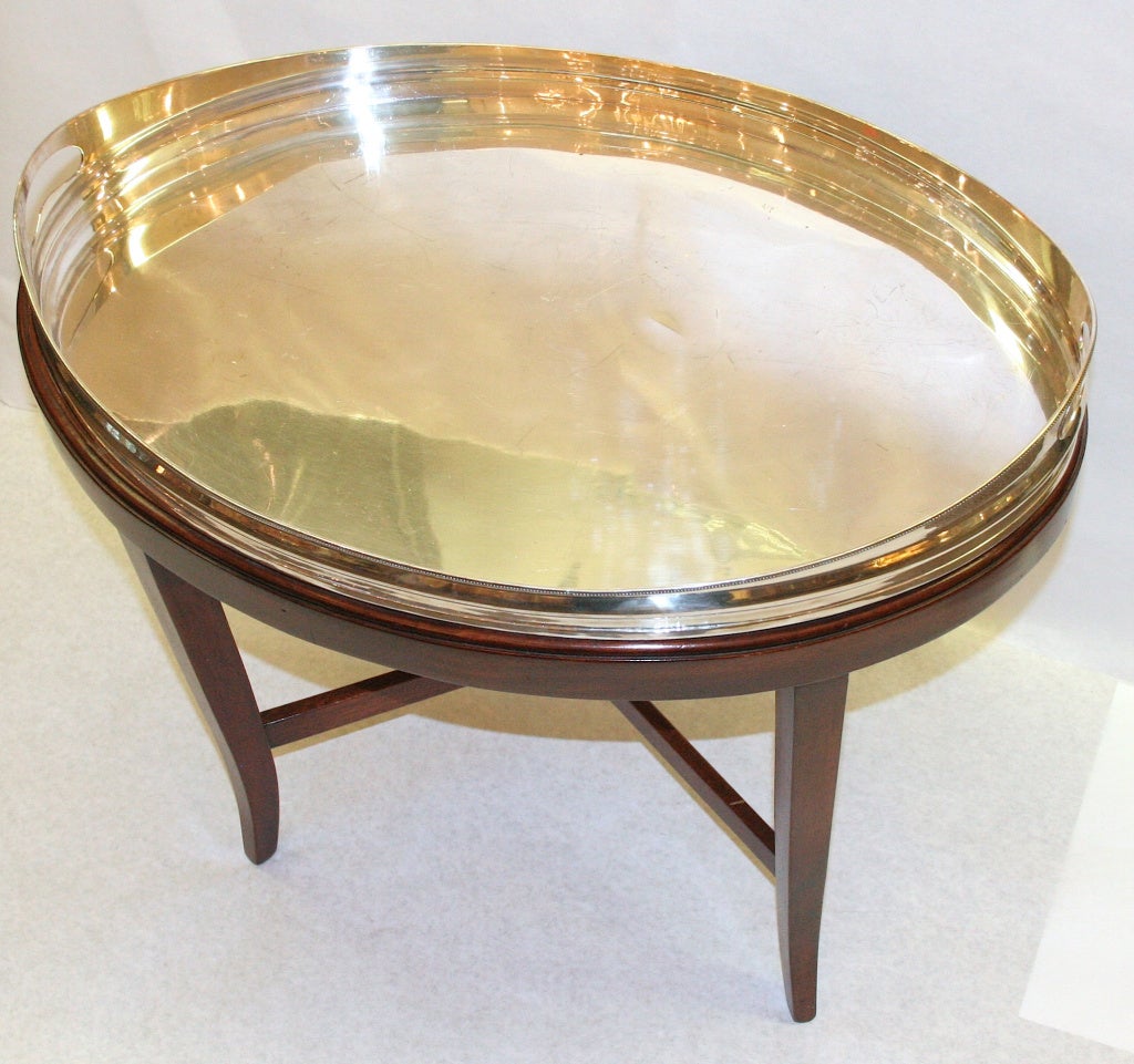 Mid-20th Century Silver Tray Table