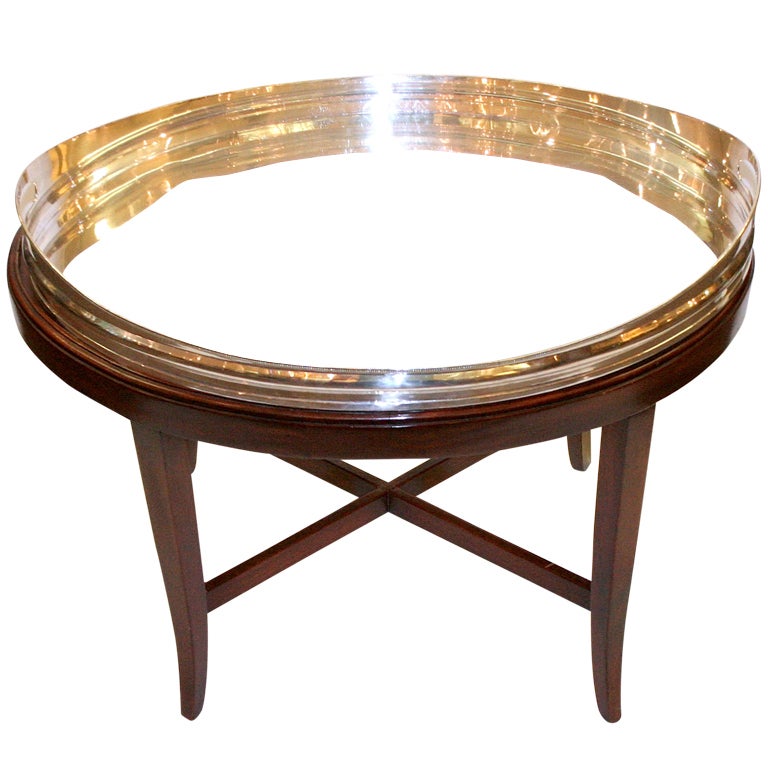Silver Tray Table