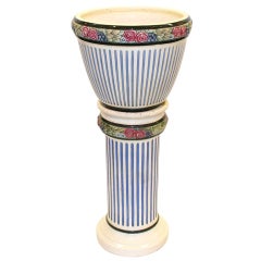 Porcelain Planter on Column Base