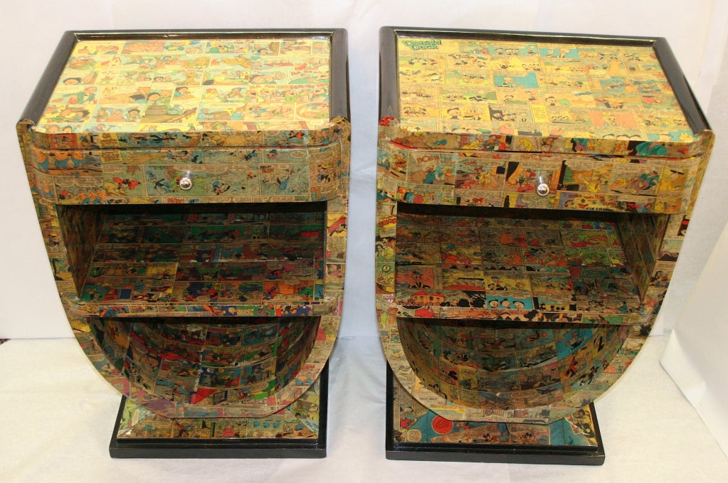 Pair of Custom Contemporary End Tables