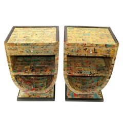 Pair of Custom Contemporary End Tables