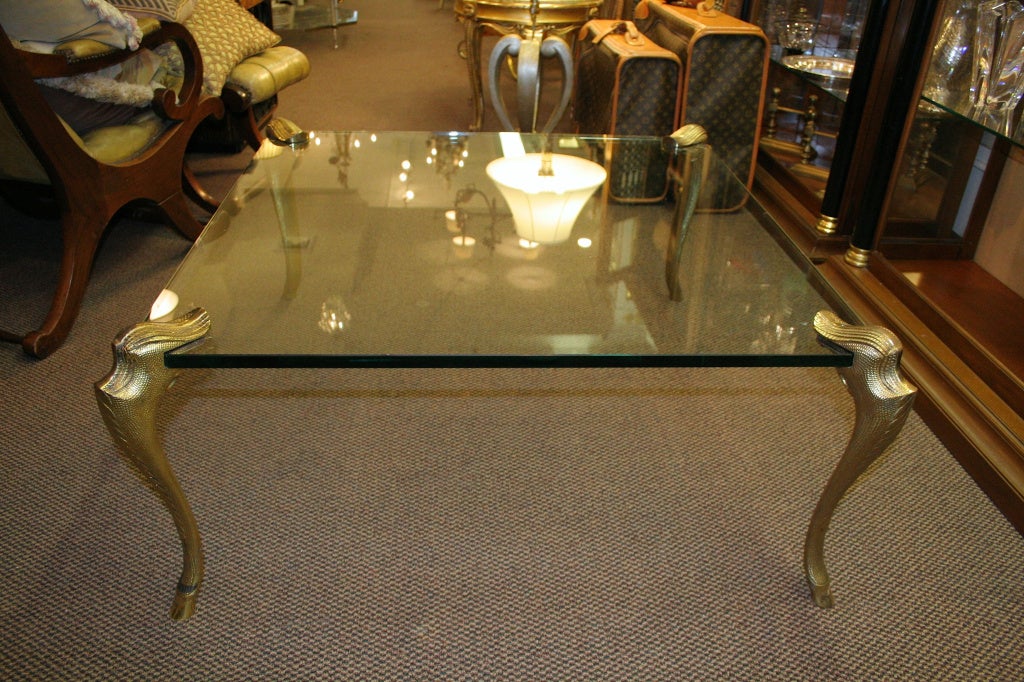 Charles & Fils Gilded Bronze Coffee Table