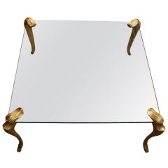 Charles & Fils Gilded Bronze Coffee Table